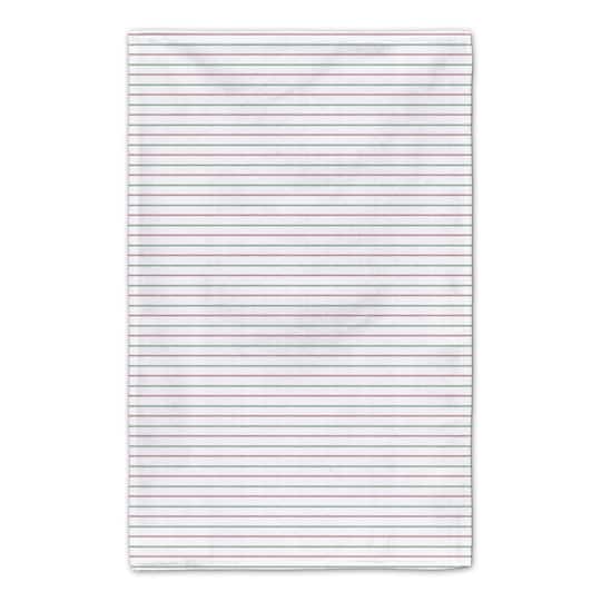 Santas Sleigh Crossing Stripes Tea Towels - Set of 2